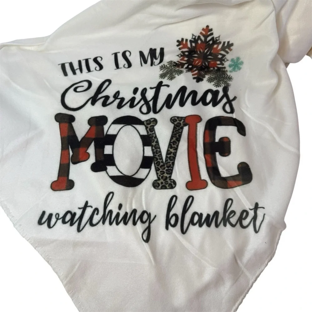 Custom Made Christmas Movie Watching Blanket